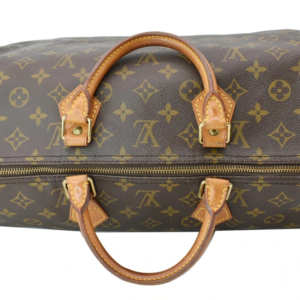 LOUIS VUITTON  Speedy 40 Monogram Canvas Satchel Bag - Picture 4 of 11